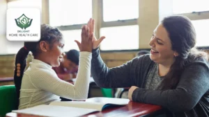 Caregiver providing personalized child care at home in Edmonton through play-based learning.